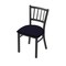 Holland Bar Stool Co 610 Contessa 18" Chair with Pewter Finish and Canter Twilight Seat 61018PW002 - alternate 1